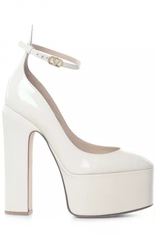 Valentino - Valentino Garavani Tan-Go VLogo Plaque Platform Pumps