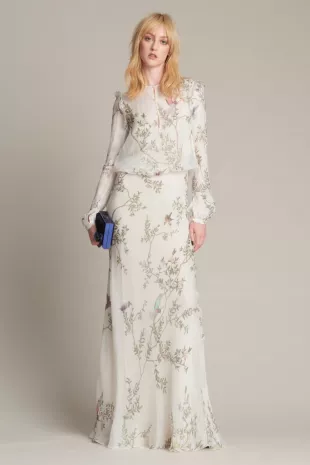 Monique Lhuillier - Long Sleeve White Dresses Women | Women Long White ...