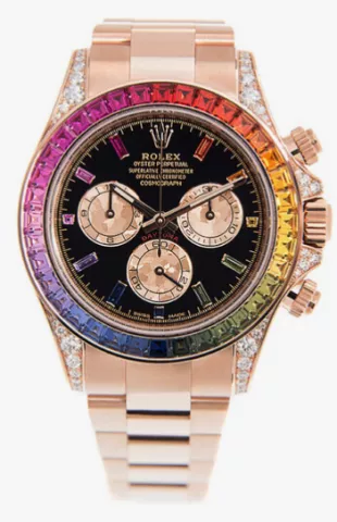 Rolex - Everose Gold & Rainbow Bezel Cosmograph Daytona