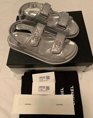 Chanel - Silver Sandals