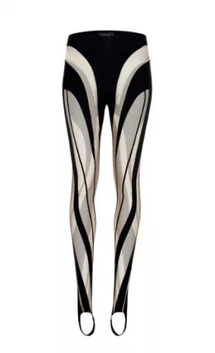 Sheer Spiral Leggings