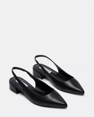 Steve Madden - Blakely Black Leather Flats