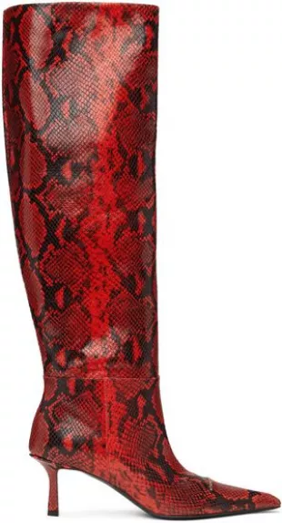 Red Viola Slouch Boots