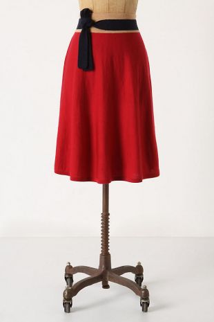 Anthropologie - jupe rouge taille XS