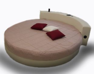 Lit rond avec Kit audio pour iPhone, iPod et Smartphone matelas inclus!!! | eBay
