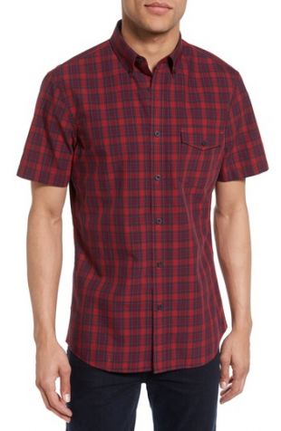 Nordstrom Men's Shop Slim Fit Plaid Sport Shirt | Nordstrom