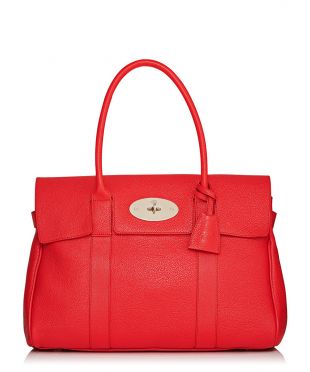 Mulberry Bayswater small hibiscus leather bag