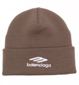Logo-Embroidered Sports-Icon Beanie