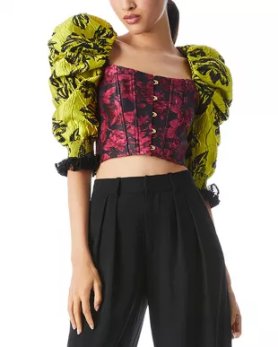 Fantasia Pleat Sleeve Bustier