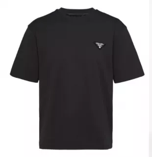 Triangle-Logo Cotton T-Shirt