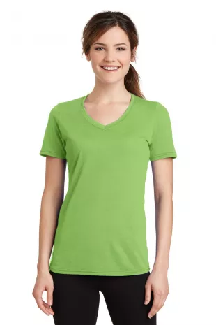 Port & Company® - Colors Ladies Performance Blend V-Neck T-Shirt