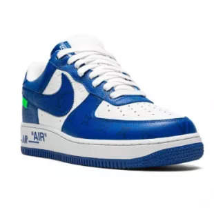 Nike - Louis Vuitton Air Force 1 Low Virgil Abloh White/Blue Sneakers