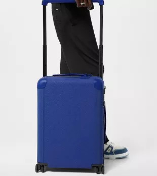 Blue Monogram Embossed Horizon 55 Luggage