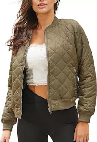 NCIS Sydney Michelle Mackey Quilted Bomber Jacket