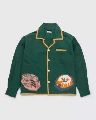 Dessert Applique Longsleeve Shirt Green
