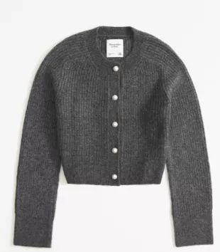 Abercrombie & Fitch - Crew Pearl Button Cardigan