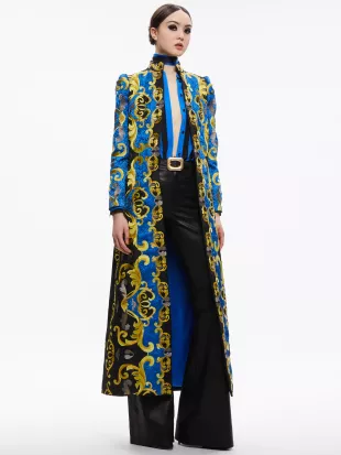 Thomas Embroidered Maxi Coat