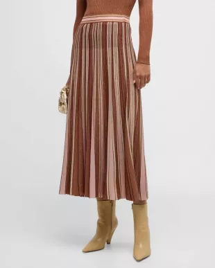 Luminosity Lurex Stripe Skirt