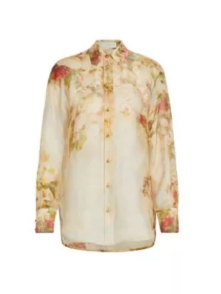 Luminosity Linen & Silk Button-Up Shirt