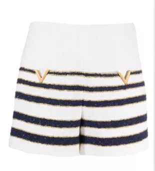 Mariniere Tweed Striped Shorts