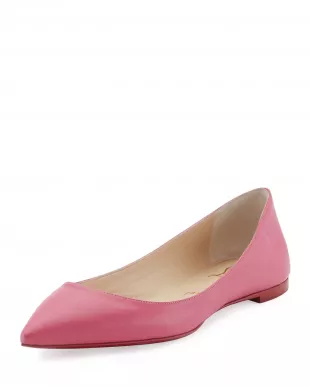 Ballalla Smooth Leather Red Sole Ballet Flats