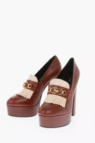 Melody Leather Sulky Kiltie Loafers