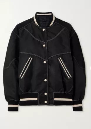 Givenchy - Suede-Paneled Padded Shell Bomber Jacket