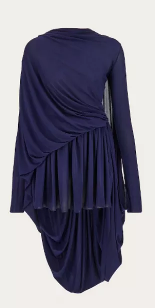 Asymmetric Drape Dress