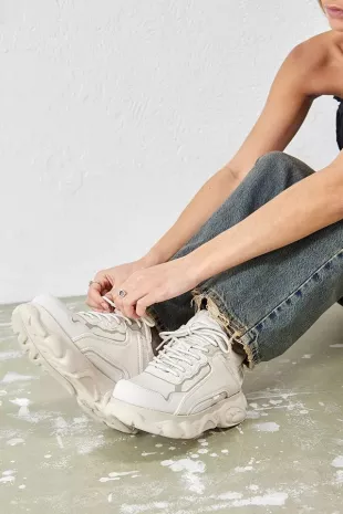 White & Grey Chai Trainers