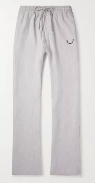 Straight-Leg Logo-Embroidered Cotton-Jersey Sweatpants