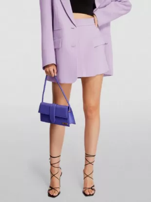 Shona Joy - Purple Wrap Irena Mini Skirt