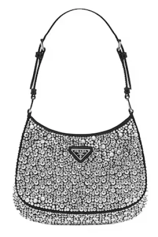 Cleo Satin Bag with Appliques