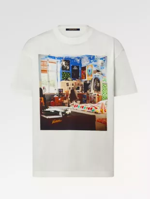 White Teen Bedroom Print T Shirt