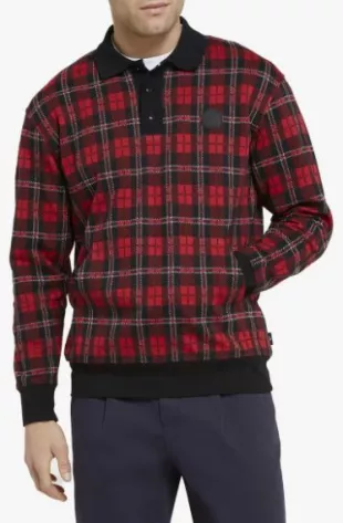 Bennev Plaid Rugby Polo