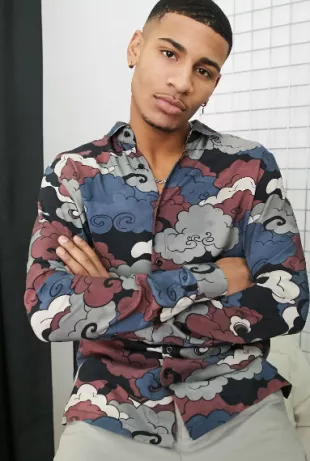 Clouds Printed Shirt