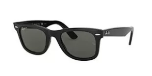 RB2140 Original Wayfarer Square Sunglasses, Black/Green Polarized, 54 mm