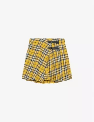 Joris Tartan Cotton Mini Skirt