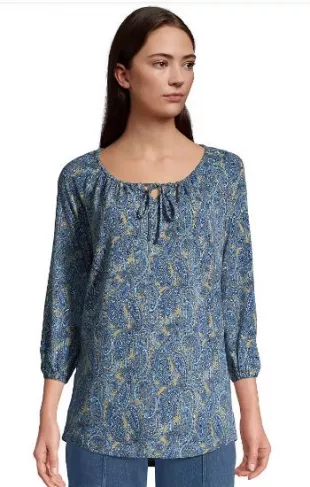 LANDS' END - Sleeve Peasant Tunic