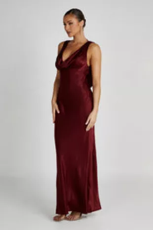 Maxi dress with draped back, FreeStyle Fashion