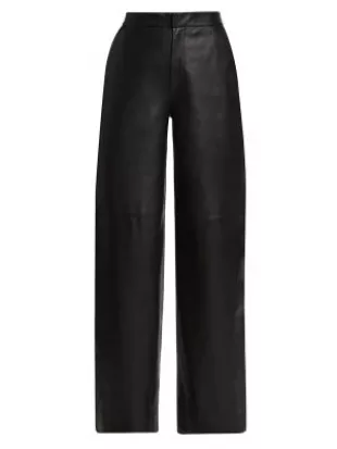 L'agence - Livvy Leather Straight-Leg Pants