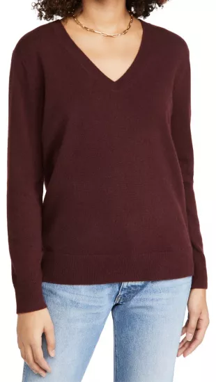 vince - Weekend V Neck Cashmere Sweater
