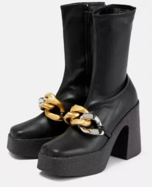 Embellished Platform Ankle Boots