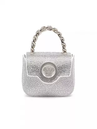 Micro La Medusa Hotfix Top Handle Bag
