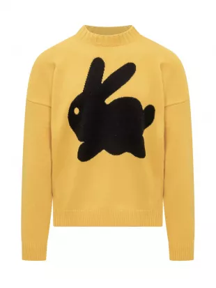 JW Anderson Bunny-Print Knitted Jumper