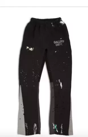 Gallery Dept. - Painted Flare Sweat Pants Washed Black