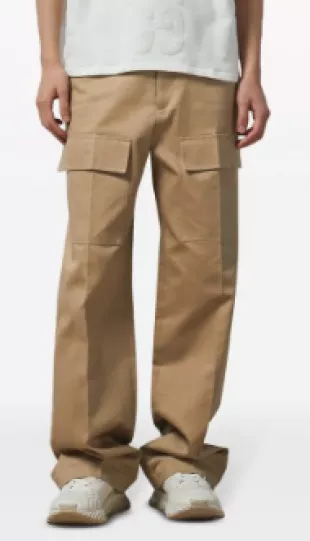 Gucci - Beige Cargo Pocket Wide-Leg Pants