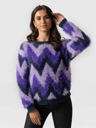 Saint and Sofia - Orla Chevron Sweater