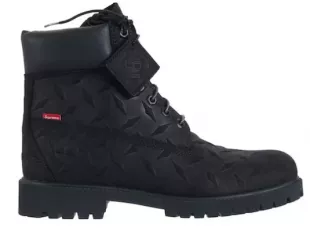 Black supreme timberlands on sale