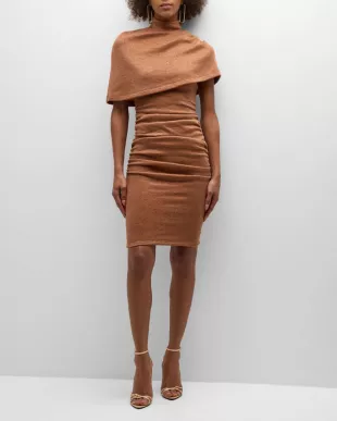 Elenor Dress in Sephia Sparkle