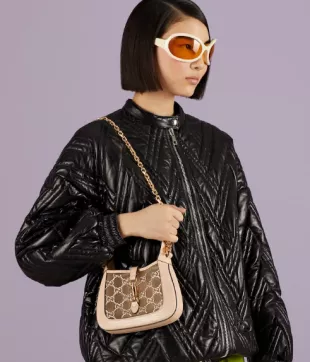 gucci mini crystal lizard bag